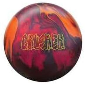 Bowlerstore Products Ebonite PRE-DRILLED Crusher Bowling Ball - Red/Black/Orange 14lbs