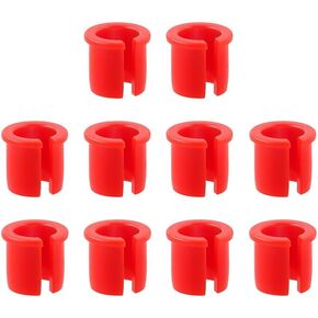 10 Pcs Schrader to Presta Rim Adapter, Convert Valve Stem Grommet, Wheels Manufacturing Presta Valve Saver for Road Bike MTB Bicycle Wheel Rim Conversion (Red)