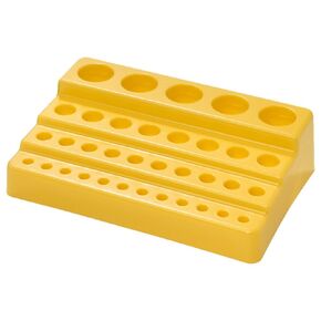 Caplugs Evergreen 240-6400-Y10 Multi-Tier Universal Rack. 35 Places, Polystyrene, Yellow