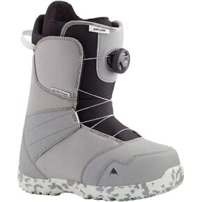 Burton Boy's Zipline Boa® '19 (Big Kid) Gray/Neo/Mint 4 Big Kid M