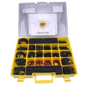580PCS Seal O-Ring Kit 4C-4782 270-1528 Compatible for Caterpillar SAE STOR ORFS 61 62 Nitrile 90, Hydraulic Hose Fitting Orings