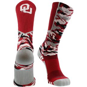 TCK Oklahoma Sooners Socks Woodland Camo Crew
