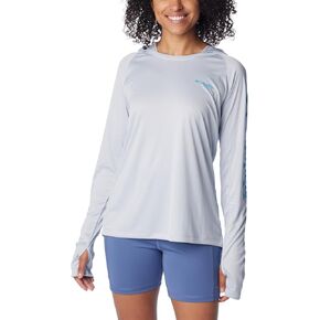 Columbia Women's Tidal Tee Hoodie, Bright Lavender/White Logo, 1X