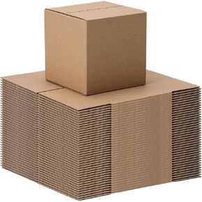 Schliersee 4x4x4 Shipping Boxes Set of 40, Brown Kraft Corrugated Cardboard Small Boxes Mailers for Packaging(10.2x10.2x10.2 cm)