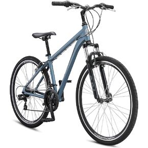 Schwinn Network Hybrid Bike, Men and Women, 700c Wheels, 15-18-Inch Adult Frame, Front Suspension Alloy Linear Brakes