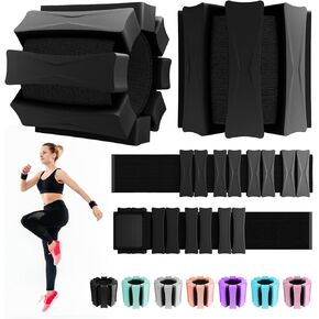 Ankle Weights for Women Men, Adjustable Wrist Weighted Bracelet for Home Gym Workout, Walking, Running, Travel, Pilate, Yoga, Exercise,Barre,Strength Training. Set of 2 (1Lb Each)