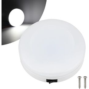 5.6 Inch Marine Led Lights, Boat Interior Lights 12V, Boat Dome Light with ON/OFF Switch, 220° Beam Angle,Waterproof Marine Interior Lights for Yachts Boats RV Trailers(6000-6500K Cool White)