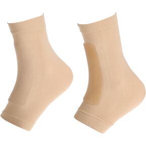 Lace Bite Gel Pads Ice Skating Padded Front Foot Protection Sleeve, Ice Skate Boots Lace BIte Guards Instep Gel Sleeve for Skating Riding Protection Universal Size (Skating Front Foot Pads Sleeve)
