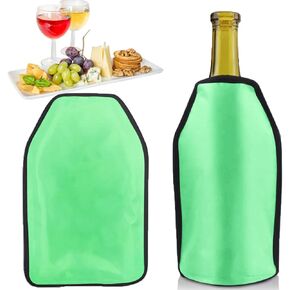 Wine Cooler Sleeve with Protector Instant Cooling and Keeps Your Drink Cold Keep Cool and Chill Champagne Wine (Dark Blue)