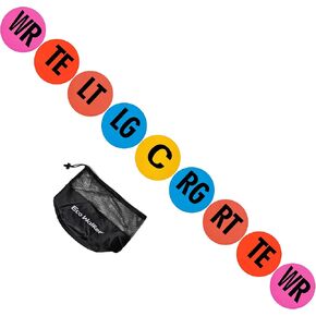 Football Spot Markers for Position, Agility, and Tactical Drills