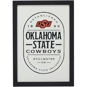 University of Missouri Tigers Badge Framed Wood Wall Decor - Vintage MU Tigers Wall Art for Man Cave, Office or Dorm Room