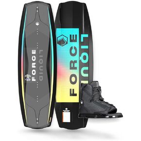 Liquid Force 2024 Trip 135cm Wakeboard with Index Size 5-8 Wakeboard Bindings Package