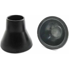 Teensery 4 Pcs Golf Ball Retriever Rubber Golf Ball Picker Upper Golf Ball Pick-Up Suction Cup Putter Grip Tool (Black)