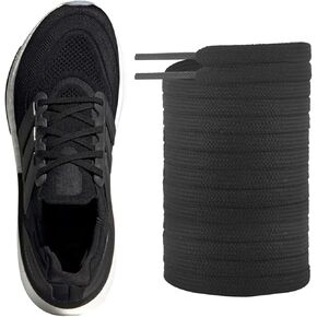 UamGlsob Flat Shoe Laces for Adidas Ultraboost Sneakers, 5/16'' Original Shoelaces Replacement Strings With Flat Shoe Head