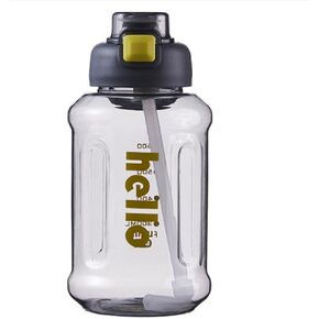 1000ml 33.81oz Portable Clear Water Cup,Sports Water Bottle, Cute Flip Top Water Bottle With Straw, Suitable For Outdoor Activities, Travel, Fitness (Purple)
