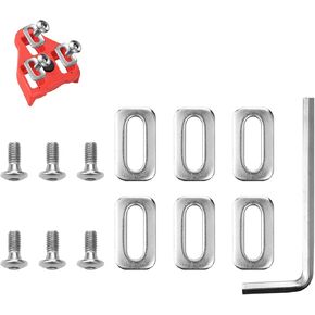 6 PCS Delta Cleat Screw Set, Replacement Delta Bolts Screws Washers and Allen Wrench, Compatible with Delta Bike Cleats, SPD Clip Wrench, for Indoor Cycling and Road Bikes