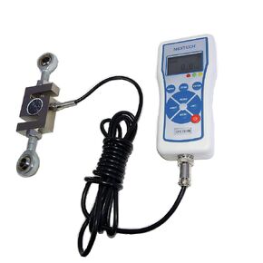 DFS-X10KN (10000N/2200lbf/1000kgf) Digital Force Gauge with External S-Beam Load Cell, Peak/Track Mode, Invert Display,Pass/Fail LED,USB Output, Back-Lit Graphic LCD,Metal Enclosure