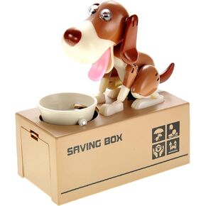 PowerTRC Dog Coin Bank for Kids, Cute Money Bank for Boys and Girls, Savings Piggy Bank | Fun Gift for Kids and Adults