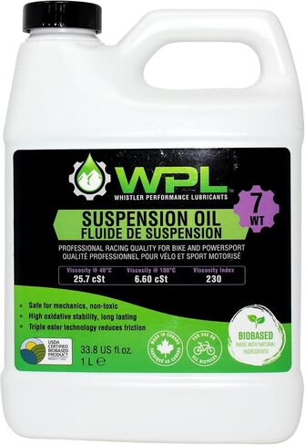 WPL High Performance Bicycle Suspension Oil 1L - Premium Bike Oil for Shocks and Forks - Provides Extreme Lubricity and Smooth Compressions in Kuwait