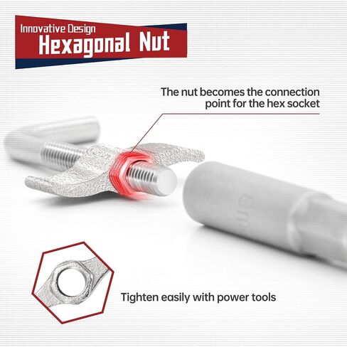 304 Steel Hose Pincher,2PCS Hose Pinch Clamp Pliers,Flexible Hoses Fuel Hoses Gas Lines Brake Line Clamp,Up to 1 Inch Hose,Butterfly Type Hexagonal Nut in Saudi Arabia