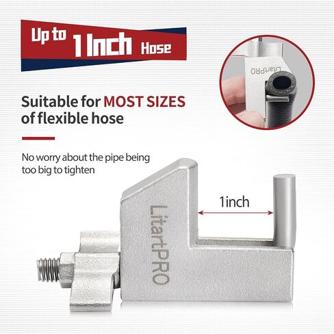304 Steel Hose Pincher,2PCS Hose Pinch Clamp Pliers,Flexible Hoses Fuel Hoses Gas Lines Brake Line Clamp,Up to 1 Inch Hose,Butterfly Type Hexagonal Nut in Saudi Arabia