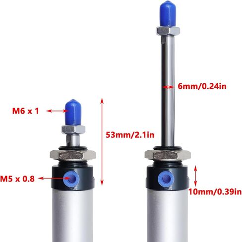 Antrader Pneumatic Air Cylinder MAL25 X 150,25mm Bore 150mm Stroke Air Cylinder Double Action with Y Connector and Quick Fitting Set in Saudi Arabia