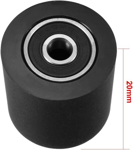 uxcell 2pcs 8x30x20mm Roller Idler Bearing Pulley Sliding Conveyor Wheel Black in Saudi Arabia