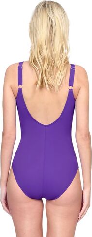 Gottex Embrace Teal V-Neck Surplice Women’s One Piece Bathing Suit with Soft Cups Tummy Control and Adjustable Strap Swimwear in Saudi Arabia