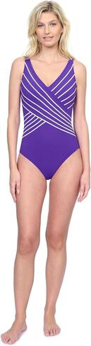 Gottex Embrace Teal V-Neck Surplice Women’s One Piece Bathing Suit with Soft Cups Tummy Control and Adjustable Strap Swimwear in Saudi Arabia