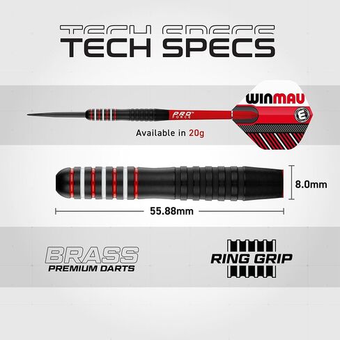 Winmau Darts - Masters Pro Premium Bristle Dartboard Set - Includes Dart Board, Darts, Flights, Shafts and Oche Strip - Professional Steel Tip Dartboard Set for Adults in Kuwait