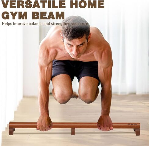 Balance Beam 40 Inch Beam, Feet Arch Relief, Wood Gymnastics Beam for Home Use, Anti-Slip Balance Beam for Kids Fun Balance Practice, Foot Stretcher Massage for Fasciitis Therapy Ankle Relaxing in Saudi Arabia