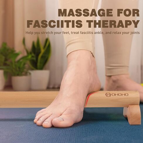 Balance Beam 40 Inch Beam, Feet Arch Relief, Wood Gymnastics Beam for Home Use, Anti-Slip Balance Beam for Kids Fun Balance Practice, Foot Stretcher Massage for Fasciitis Therapy Ankle Relaxing in Saudi Arabia