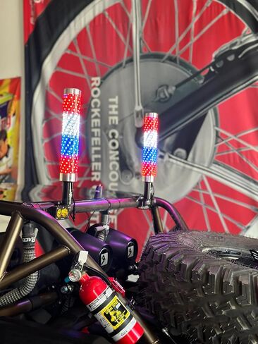 5150 Whips 1 Foot Nitestik Fat Whip 187 Style Bluetooth Controlled LED Color Changing Whips - Move to Music/Sound (Pair) in Kuwait