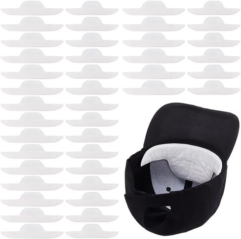 WEBEEDY 160 PCS Hat Sweat Liner Hard Hat Sweatband Golf Absorbent Sweat Helmet Hard Hat Liner Hard Hat Accessories, 9.84/11.42" in Length in Saudi Arabia