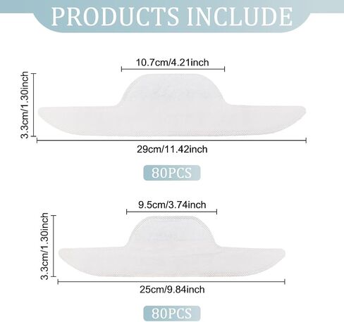 WEBEEDY 160 PCS Hat Sweat Liner Hard Hat Sweatband Golf Absorbent Sweat Helmet Hard Hat Liner Hard Hat Accessories, 9.84/11.42" in Length in Saudi Arabia