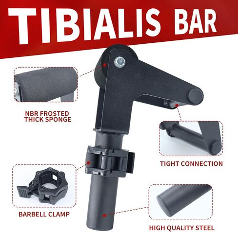 MARLANG Solo Tib Bar Tibialis Trainer Tibialis Bar Knees Over Toes Equipment Tibialis Raise Tibia Dorsi Calf Workout Machine Calves Workout Equipment Fit 2 Inch Weight Plates in Saudi Arabia