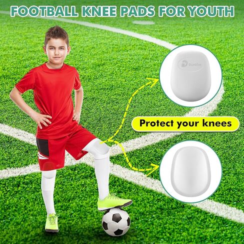 8 Pcs Football Knee Pads for Youth, Skill Positions Sports Ultra Light Knee Sleeve for School Team Boys Girls Anti Collision Basketball Volleyball Soccer Cycling Wrestling Protector in Saudi Arabia