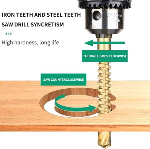 Step Drill Bits Set Titanium High Speed Steel Pagoda Sawtooth Drill Bit Serrated Twist Drill Bits Metal Wood Hole Dril Tools (6Pcs Red Box) in Saudi Arabia