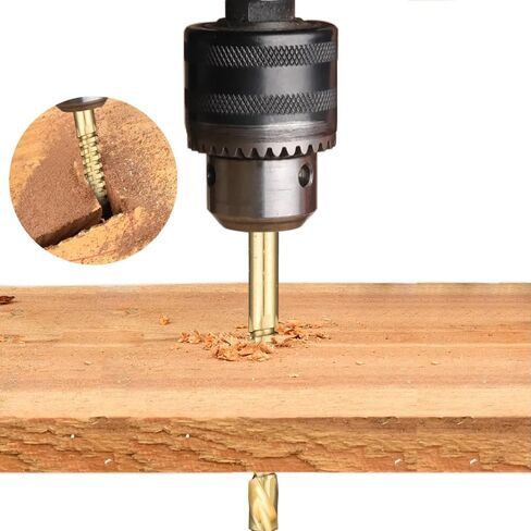 Step Drill Bits Set Titanium High Speed Steel Pagoda Sawtooth Drill Bit Serrated Twist Drill Bits Metal Wood Hole Dril Tools (6Pcs Red Box) in Saudi Arabia
