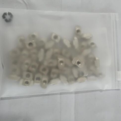 M4 T Nut Nickel Plated Carbon Steel T Slot Nut for 3030 Aluminum Extrusion European Standard (Pack of 50) in Kuwait