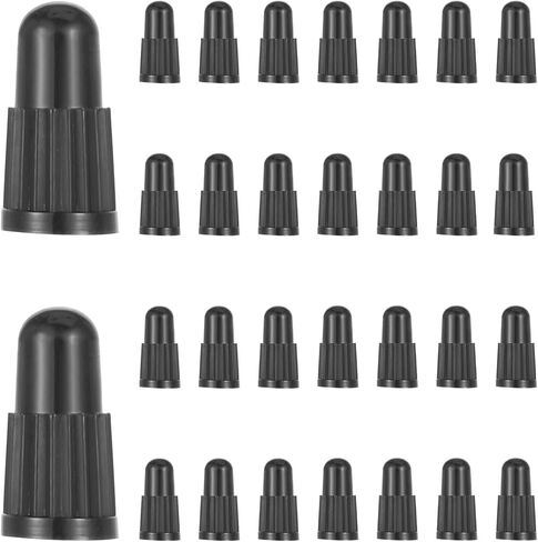 30Pcs Presta Valve Stem Caps, Black Plastic Bike Tire Caps Used On Presta/French Valves Bicycle Air Dust Stem Covers for MTB Mountain Bike Road Racing Bicycle in Saudi Arabia