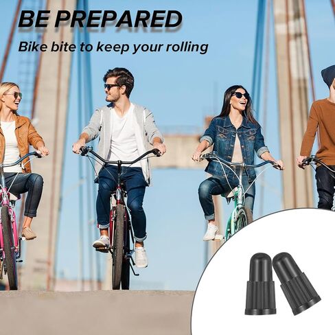 30Pcs Presta Valve Stem Caps, Black Plastic Bike Tire Caps Used On Presta/French Valves Bicycle Air Dust Stem Covers for MTB Mountain Bike Road Racing Bicycle in Saudi Arabia