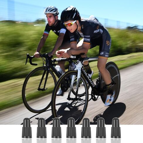 30Pcs Presta Valve Stem Caps, Black Plastic Bike Tire Caps Used On Presta/French Valves Bicycle Air Dust Stem Covers for MTB Mountain Bike Road Racing Bicycle in Saudi Arabia