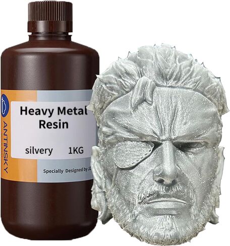 Heavy Metal Resin 3D Printer UV-Curing Resin 405nm Photopolymer for LCD/DLP High Precision Low Shrinkage Fast Curing Epic Feeling Unique Metallic Gold 1KG in Kuwait