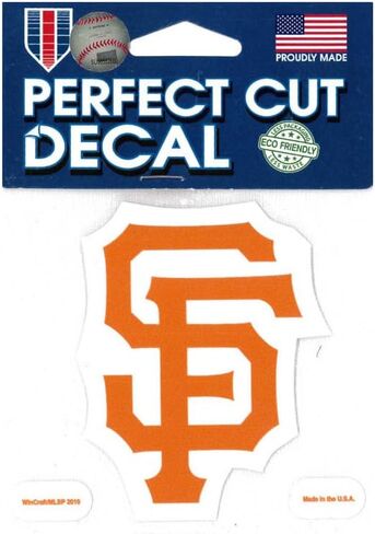 ملصق MLB San Francisco Giants 93903010 ذو قصة مثالية، 4 بوصة × 4 بوصة in Saudi Arabia