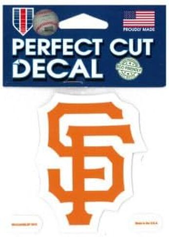 ملصق MLB San Francisco Giants 93903010 ذو قصة مثالية، 4 بوصة × 4 بوصة in Saudi Arabia