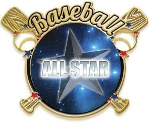 Crown Awards Crossed Bats All-Star Pin, Gold Baseball Pins Prime in Saudi Arabia