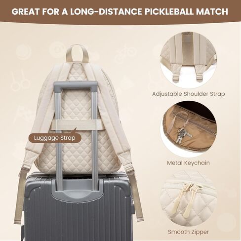 حقيبة Sucipi Pickleball للنساء حقيبة ظهر Pickleball خفيفة الوزن مبطنة حقيبة تنس حقيبة ظهر Pickleball مجداف in Saudi Arabia