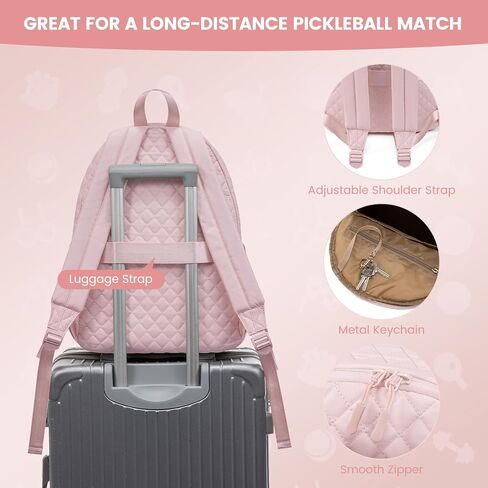 حقيبة Sucipi Pickleball للنساء حقيبة ظهر Pickleball خفيفة الوزن مبطنة حقيبة تنس حقيبة ظهر Pickleball مجداف in Saudi Arabia