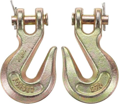 uxcell 1/4" Clevis Slip Hook, 2Pcs G70 Carbon Steel Chain Hooks with Safety Latch, Clevis Slip Hook 3300 Lbs Working Load Limit for Trailer Truck Transport in Saudi Arabia